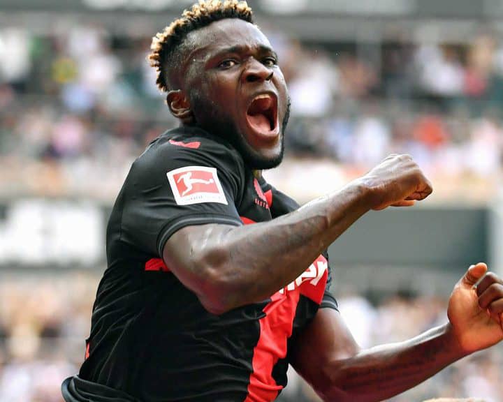 Nigeria’s Boniface Scores Brace To Take Leverkusen Top Of Bundesliga