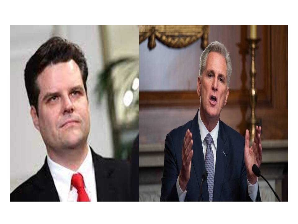 Gaetz Vs Mcccarthy For The Gavel