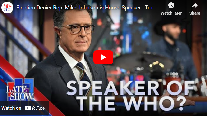 Steve Colbert Weighed In On House Speakership Chaos