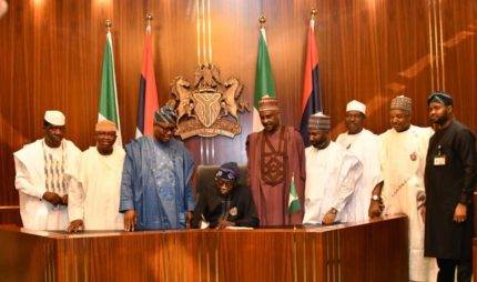 Supplementary Budget Of N2.17 Trillion Was Signs By President Tinubu In Abuja, Nigeria - November 8, 2023