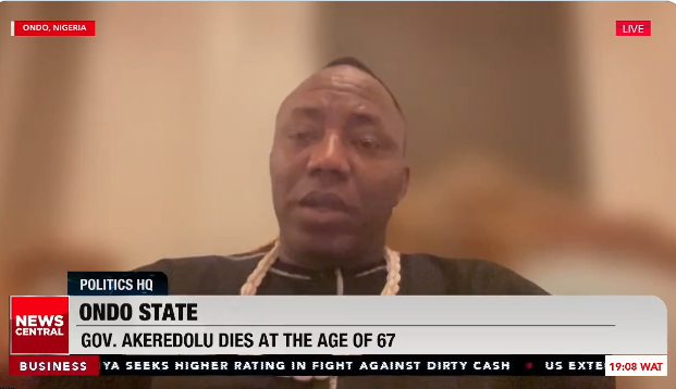 Omoyele Sowore Calls For Investigation Into Governor Akeredolu'S Passing And Criticizes Wife'S Conduct