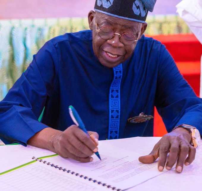 President Bola Tinubu Signs N28.7 Trillion 2024