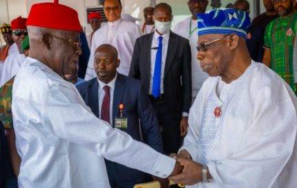 Uzodimma'S: Historic Power Reunion: Tinubu And Obasanjo Positively Unite Strongly At Governor Uzodimma'S Swearing-In