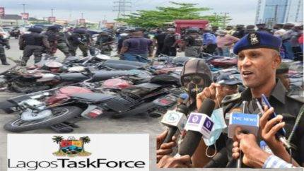 Lagos State Taskforce Launches Aggressive Okada Mop-Up Operation Ensures Safer Roads In 2024