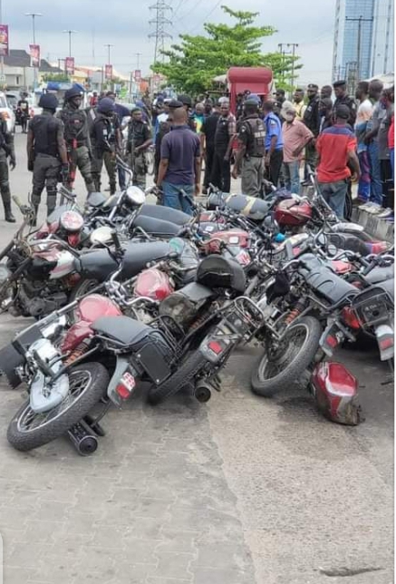 Lagos State Taskforce Launches Aggressive Okada Mop-Up Operation Ensures Safer Roads In 2024