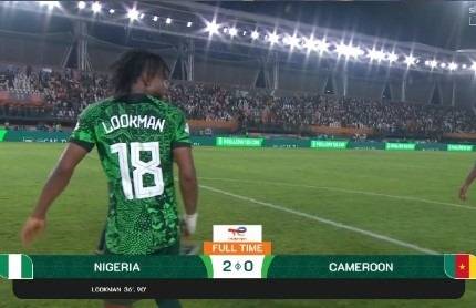 Nigeria Dominates Cameroon 2-0, Secures Spot In Quarterfinals