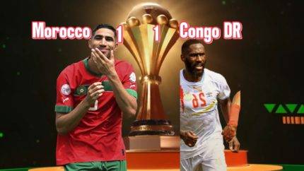 Morocco And Congo Dr Battle To A 1-1 Draw In Group Stage Thriller