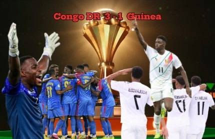 Dr Congo Stages Thrilling Comeback, Beats Guinea 3-1 To Secure Semifinal Spot In Afcon 2024