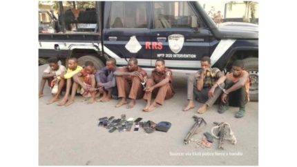 Breaking News: Ekiti State Police Command Parade Abductors Of Ekiti School Pupils