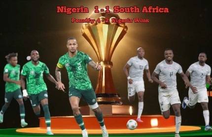 Intense Battle Ends In Nigeria Winning 4-2 On Penalty After 1 - 1 Draw With South Africa