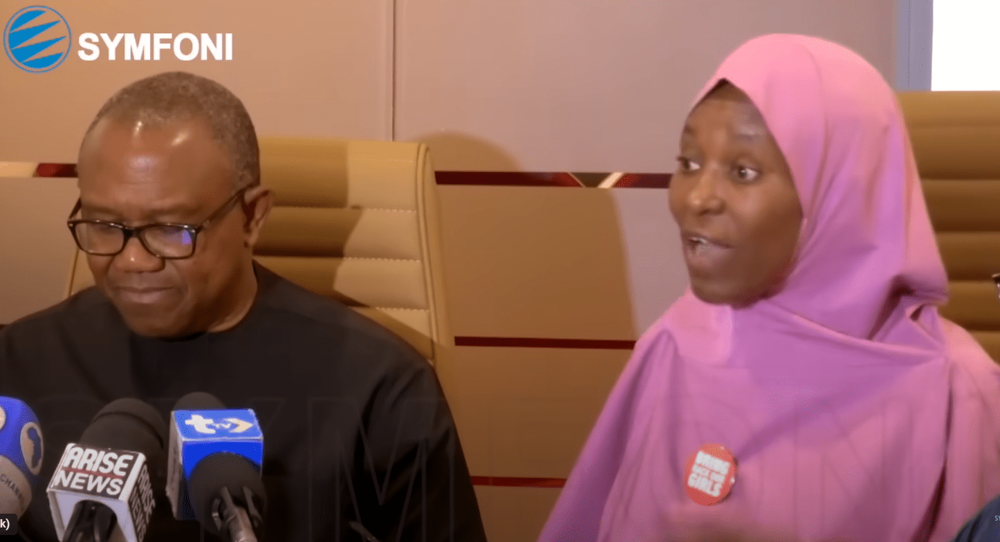 Peter Obi And Isha Yusuf At A Press Conference (Via Symfoni Image} Labor Party