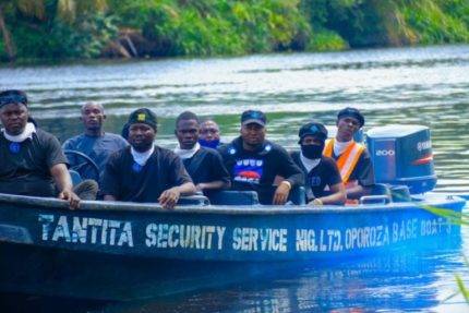 Operatives Of Tantita Security Services Limited Apprehend Vessel In Bayelsa State For Crude Oil Theft