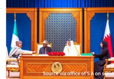 President Tinubu Nigeria And Sheikh Tamim, Emir Of Qatar Forge Multi-Sectoral Agreements For Mutual Growth