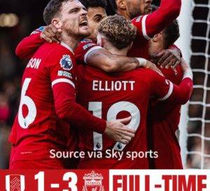 Liverpool Revives Title Aspirations With 3-1 Victory Over Fulham At Craven Cottage