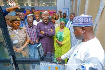 Minister Tunji Ojo Announces Positive Progress In Near Completion Of E-Gates Installation At Nnamdi Azikiwe Int’l Airport