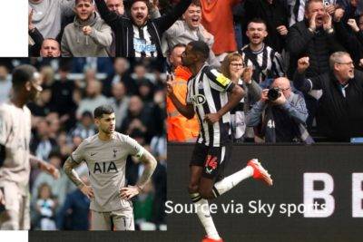 Dominant Newcastle United Crush Tottenham Hotspur 4-0 In Thrilling Encounter