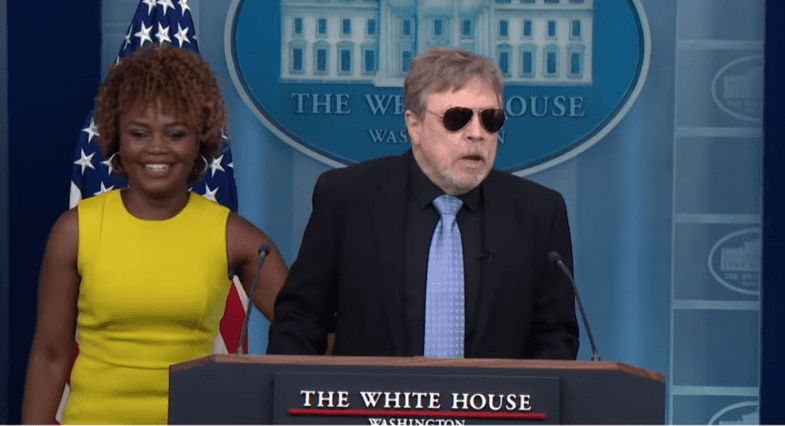 Mark Hamill In The White House Presser Stuns Maga World