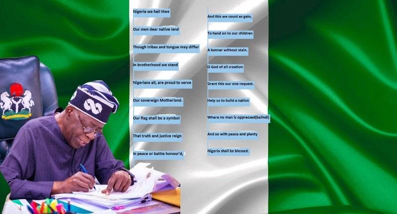 President Tinubu Reverted Anthem To 'Nigeria We Hail Thee' Old National Anthem Met With Anger