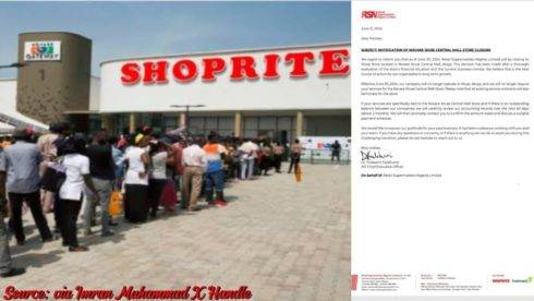 Breaking: Abuja Shoprite Announces Shocking Closure Amid Economic Hardship