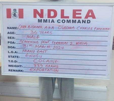 Ndlea Secures Conviction Of India-Bound Drug Trafficker, Bags 25 Years Imprisonment