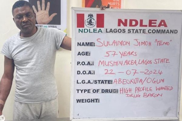 Ndlea Arrests Most Wanted Lagos Drug Baron, Temo, After Years Of Evasion