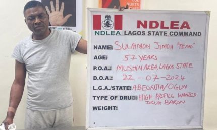 Ndlea Arrests Most Wanted Lagos Drug Baron, Temo, After Years Of Evasion