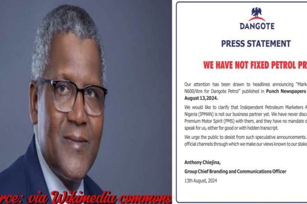 Breaking: Dangote Fiercely Denies Shocking Allegations Of N600 Petrol Price Fixing Scandal