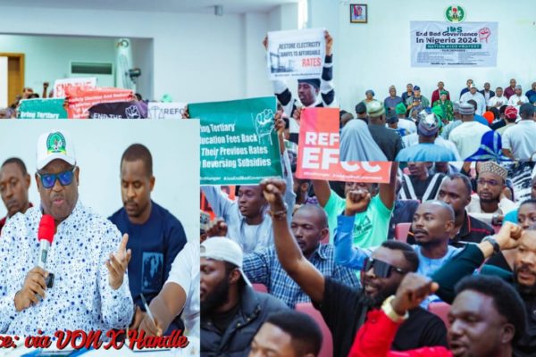 Governor Caleb Mutfwang Engages Endbadgovernance Protesters In Plateau State Town Hall Meeting