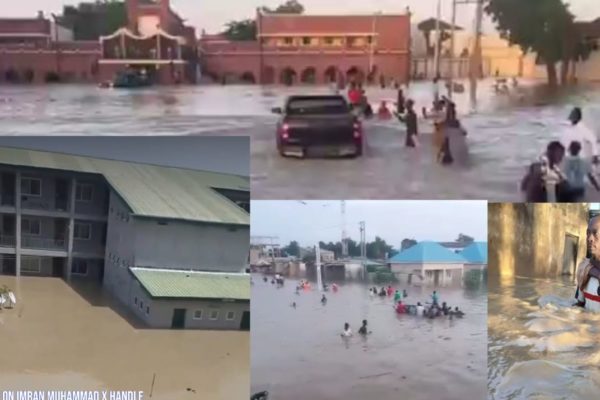 Vp Kashim Shettima Visits Flooded Palace Of Shehu Of Borno, Showing Solidarity With Affected Community