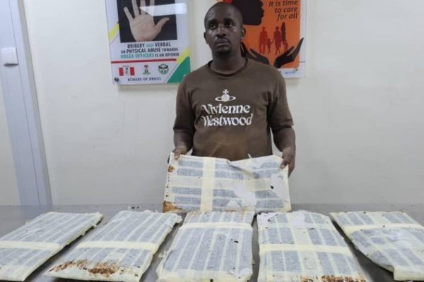 Ndlea Arrests Thailand Returnee With N3.1 Billion Heroin At Lagos Airport