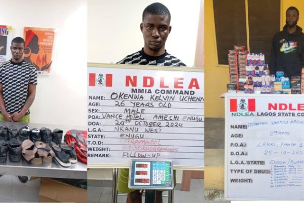 Ndlea Intercepts U.s. And Europe-Bound Drug Consignments Concealed In Shoe Soles And Hair Attachments