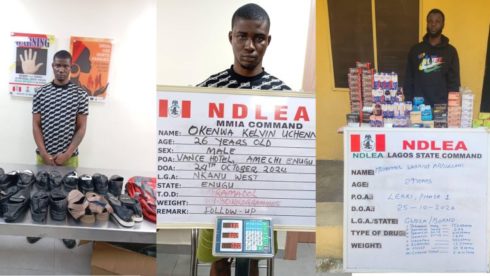 Ndlea Intercepts U.s. And Europe-Bound Drug Consignments Concealed In Shoe Soles And Hair Attachments