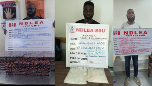 Ndlea Thwarts Uk, Italy, Turkey, And Qatar-Bound Drug Consignments In Lagos And Abuja