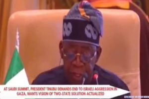 President Bola Ahmed Tinubu Calls For Action Against Longstanding Conflict In Gaza