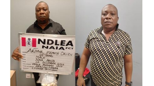 NDLEA Arrests Paris-Bound Businessman for Ingesting 74 Wraps of Heroin and Cocaine