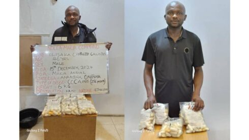 NDLEA Arrests Businessman at Kano Airport for Cocaine Smuggling