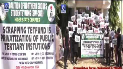 Niger State Youth Rally Against Proposed Tax Reform Bill, Protesters Oppose New Policies with Unified Voice