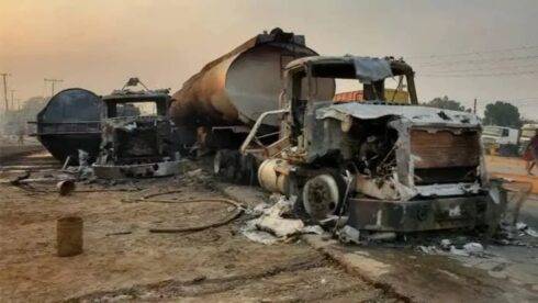 In Enugu,18 Killed, 13 Rescued as Petrol Tanker Explodes