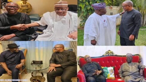 Peter Obi’s Strategic Move: Engaging Ibrahim Babangida, Goodluck Jonathan, Olusegun Obasanjo, and Babangida Aliyu to Tackle National Turmoil and Foster Unity