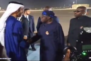 President Bola Tinubu Arrives in Abu Dhabi for 2025 Sustainability Summit