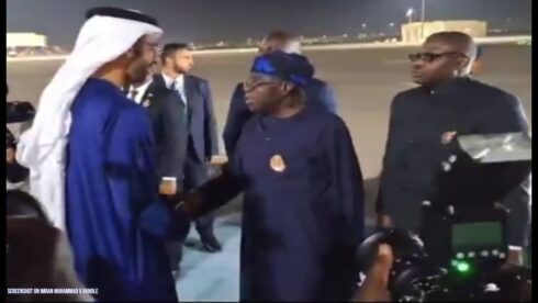 President Bola Tinubu Arrives in Abu Dhabi for 2025 Sustainability Summit