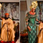 Timaya and Brooke Bailey Ignite Dating Rumors with Stunning Traditional Photos That Celebrate African Heritage