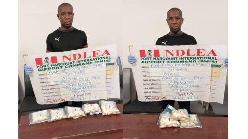 NDLEA Nabs Two Drug Kingpins, Seizes 125 Wraps of Heroin at Lagos, Port Harcourt Airports