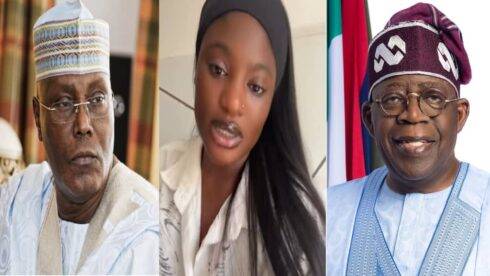 Former Vice President Atiku Abubakar Defends Brave Ushie Uguamaye After She Blasts Tinubu’s Government – Free Speech or Political Showdown?