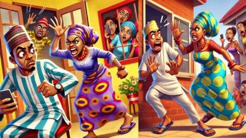 Wife Beat Husband Wotowoto—Pikin Dey Record as Marriage Wahala Burst