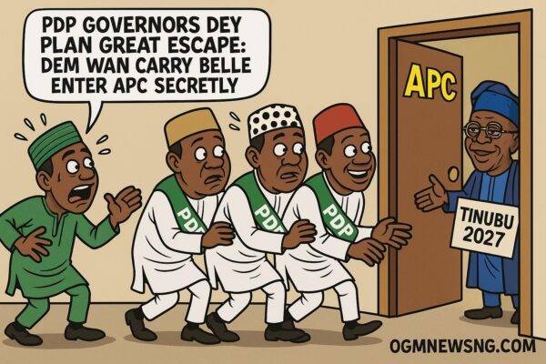 Umbrella Don Tear, 4 PDP Governors wan Use Backdoor to Relocate to Tinubu's Camp