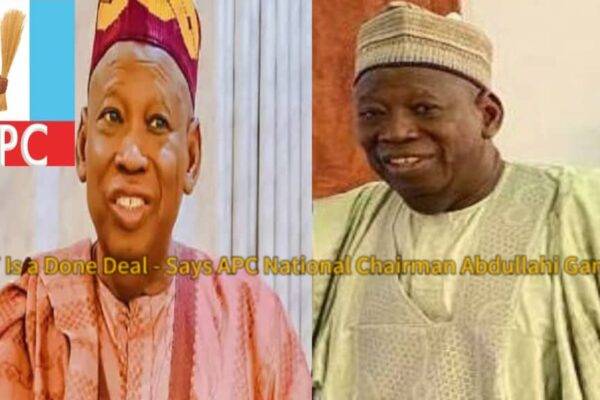 APC National Chairman Abdullahi Ganduje Declares: “APC 2027 Is a Done Deal” as NNPP Defections Trigger Political Earthquake in Kano