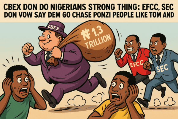 After CBEX Do Nigerians Gbas Gbos, EFCC, SEC Don Vow Say Dem Go Chase Ponzi People Like Tom and Jerry
