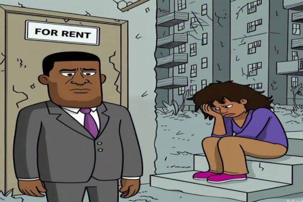 Agent Chop Money Still Beat Tenant Wey Don Pay – Lady Yarn Say She Naked When Wahala Start