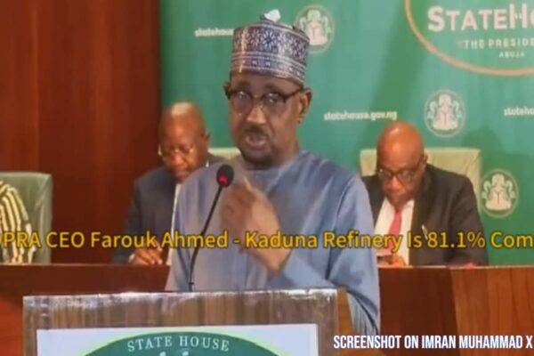 NMDPRA CEO, Farouk Ahmed Declares Kaduna Refinery 81.1% Complete, Says Project Will End Fuel Imports and Boost Northern Economy